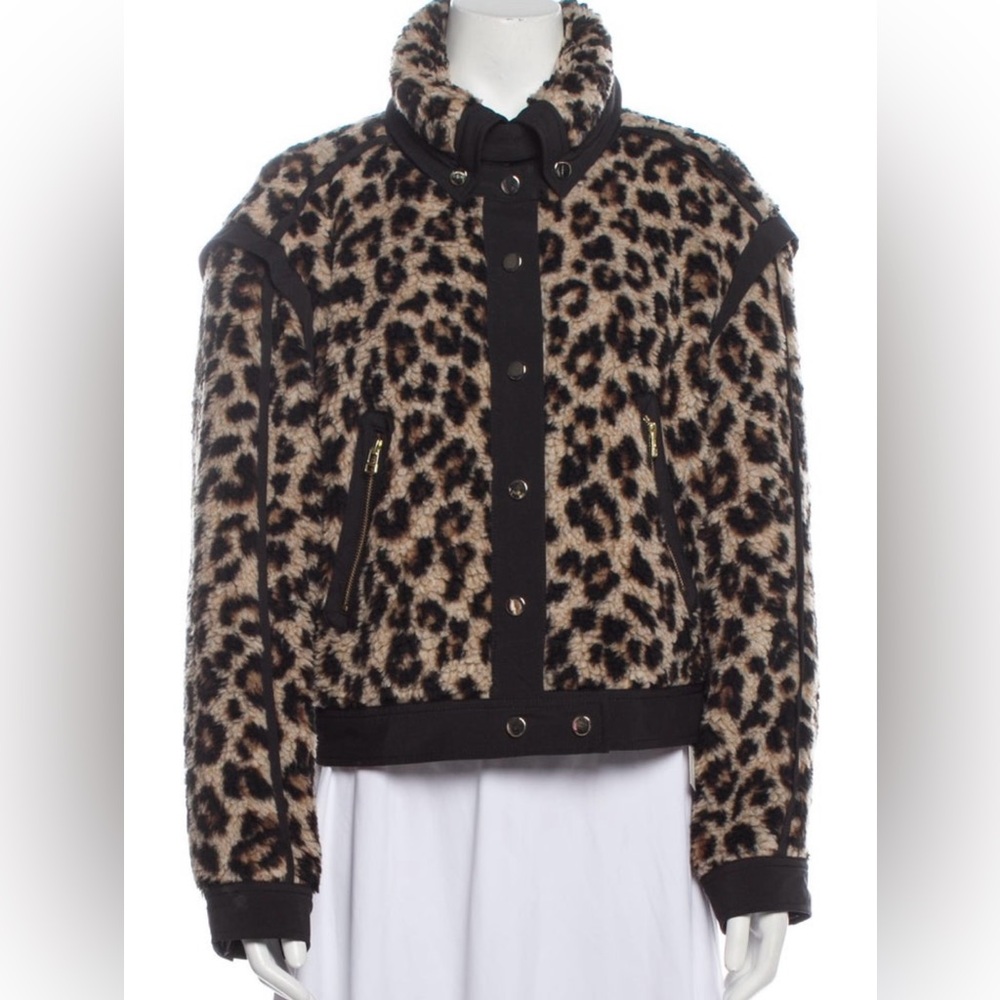 Veronica Beard Animal Faux Fur Jacket